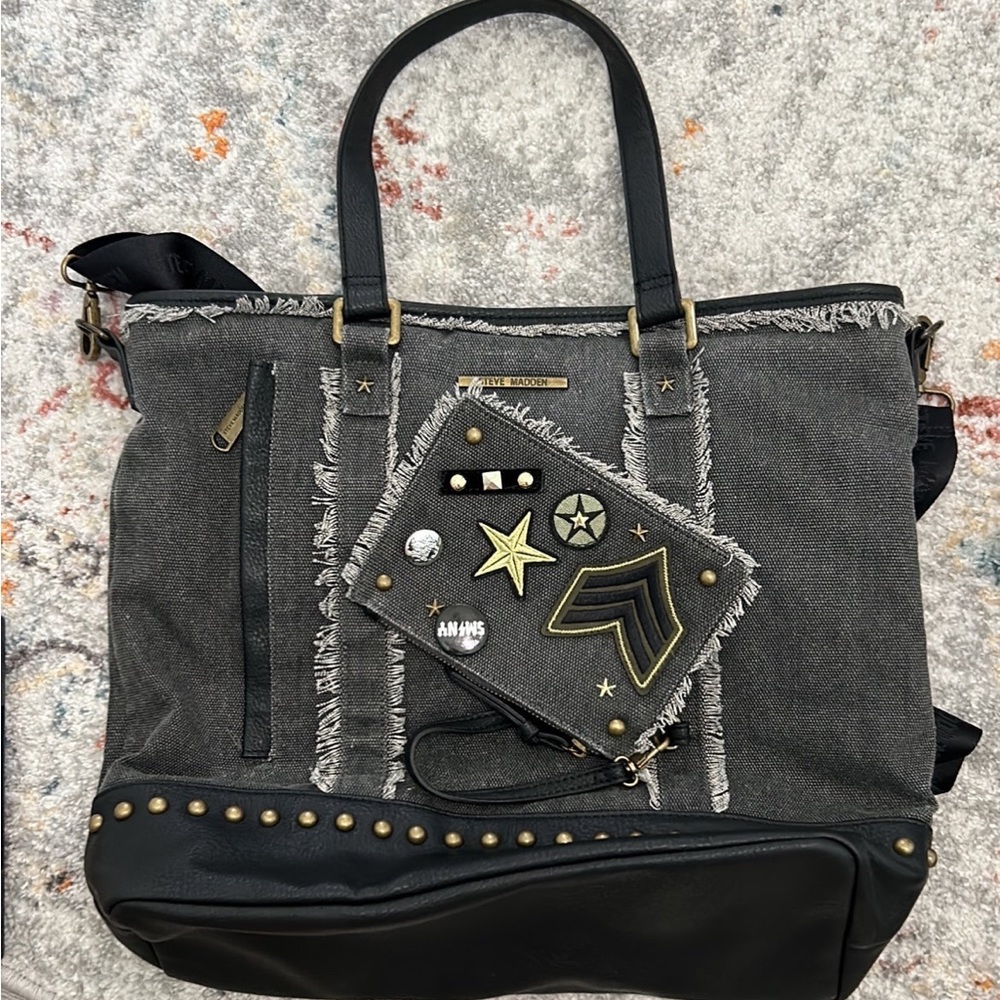 Steve Madden large bag w/ small bag